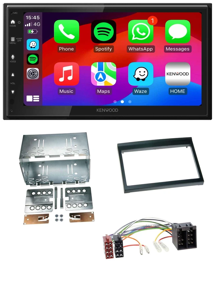 Kenwood MP3 USB DAB 2DIN Bluetooth Autoradio für Porsche Boxster 1996-2004 - Bild 1 von 4