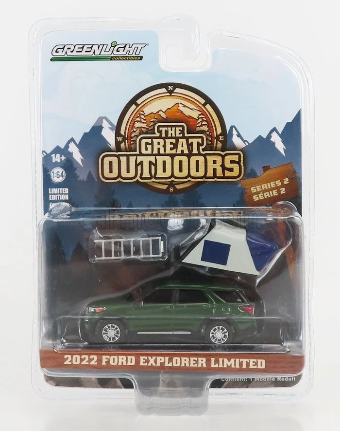 1/64 GREENLIGHT - FORD USA - EXPLORER LIMITED 2022 - THE GREAT OUTDOORS 38030F - Immagine 1 di 1