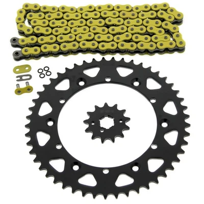 Cadena y piñón amarillo anillo O Yamaha YZ250 250 1987-1990, 1994-1998 13/49 114L Foto 1 de 4