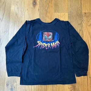Vintage 00’s Marvel Spider-Man Holographic Long Sleeve Shirt Size: Large - Picture 1 of 7