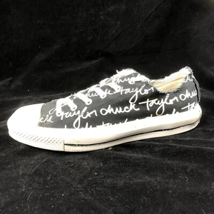 Gently Worn Converse Chuck Taylor All Stars Graffiti Black Low Women's 9 - Picture 1 of 7
