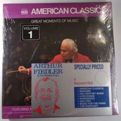Arthur Fiedler Boston Pops SEALED Rare Vinyl LP Set Time Life American Classics - Image 1 of 4