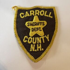 CARROLL COUNTY SHERIFF NEW HAMPSHIRE POLICE PATCH OLDER OBSOLETE SHOULDER