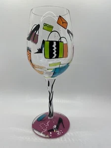 Sciarpa con tacco Lolita Love My Wine Shopaholic, troppo da collezione bicchiere da vino-borse - Foto 1 di 11