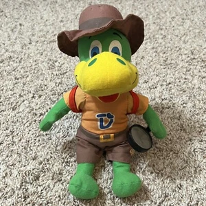 Danonino Yogurt Green Dinosaur Mascot 11in Plush Stuffed Animal Sings In Spanish - Picture 1 of 4