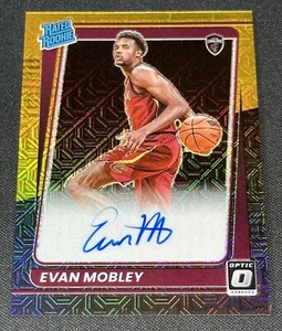 2021-22 Donruss Optic Evan Mobley Black Gold Prizm Rookie AUTO #’D 2/8 MINT 🔥🔥