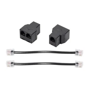 2 Stück RJ11-Telefonkabel-Splitter, 15 cm Kabel, 6P4C, 2 Anschlüsse, Telefo9510 - Bild 1 von 6