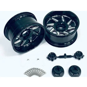 CKD0670 KG1 FORGED SPOOL KF011 BLACK CNC Aluminum Wheel (Black anodize, L/R 1pcs - Picture 1 of 1