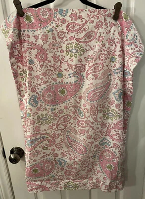 Pottery Barn Kids Paisley Pink/ White Standard Pillow Sham Cotton EUC! - Image 1 of 4