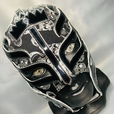 King Mysterio Phantom Skull Punk Semi Professional Grade Lucha Libre Mask Silver - Image 1 of 4