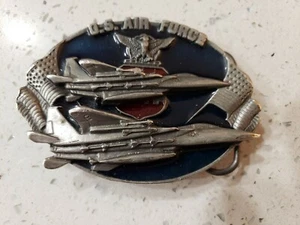Vintage 1982 U. S. Air Force Belt Buckle Made In USA Bergamot Brass Company - Picture 1 of 5