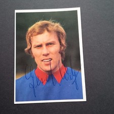 GERHARD WELZ '1st FC Cologne' signed 72 BERGMANN collectible picture 6.5 x 9 cm autograph