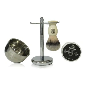 Super Badger Hair Shaving Brush Kit for Men Complete Grooming Set for men - Picture 1 of 9