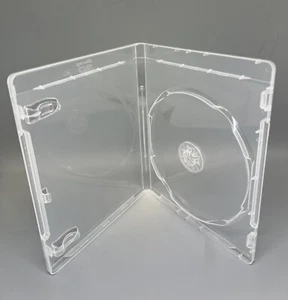 50 PCS 12MM BLU-RAY SINGLE DVD CASE W/BLU-RAY & 3D LOGO, SUPER CLEAR, PS1201-3D - Picture 1 of 3
