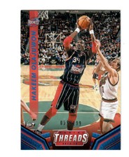 HAKEEM OLAJUWON 2014-15 PANINI THREADS RED PARALLEL #70 95/199 $20 ROCKETS