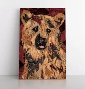 Abstract Grizzly Bear Wall Art Framed Canvas Print Modern Animals Wildlife Decor - Picture 1 of 12