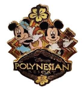 Disney Pin Polynesian Resort Mickey & Minnie Hula Dancing WDW Disney's 59362 - Picture 1 of 8