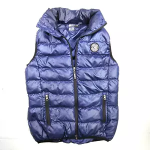 Equestrian Horse Riders Puffer Vest Women's Size US 6 Blue - Adjustable Collared - Picture 1 of 8