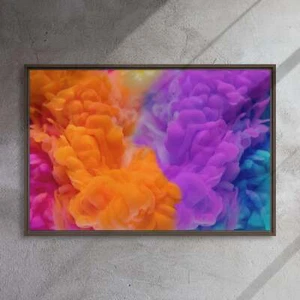 Abstract colors drop to the water 36x24-Framed Canvas print - Picture 1 of 1