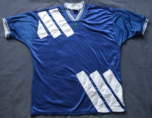  Blue Adidas Equipment Football Shirt Template Trikot L Jersey 1993-1995 EQT - Picture 1 of 2