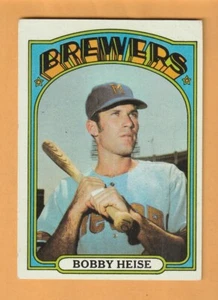 Bobby Heise Milwaukee Brewers 1972 Topps #402 Vacaville California - Bild 1 von 2