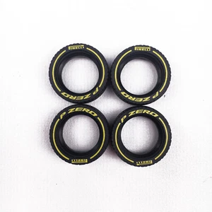 Custom 4 pcs MOC printing tires 18977 for Lego Speed Champions cars, V3-Yellow - Picture 1 of 3