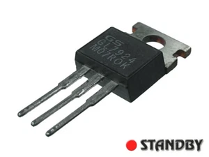 7pcs 7924 GOLDSTAR GL7924 TO220 3 Terminal Negative Voltage Regulator -24V/1A - Bild 1 von 1