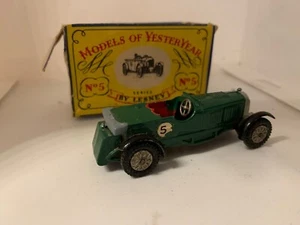 1ST SERIES LESNEY MATCHBOX MODELS OF YESTERYEAR LE MANS BENTLEY BOXED - Picture 1 of 5