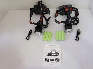 UOATEPC Led Headlamp Rechargeable Head Lamp, 100000 Lumens Headlamps Black  - Picture 1 of 18