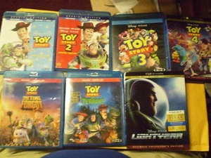 (7) Disney Pixar Toy Story 4K/Blu-Ray/DVD Lot: Toy Story 1, 2, 3 & 4 & MORE - Picture 1 of 1