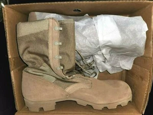 Wellco Military Men's 14W Tan Hot Weather Type 2 Desert Combat Boots Panama Sole - Picture 1 of 4