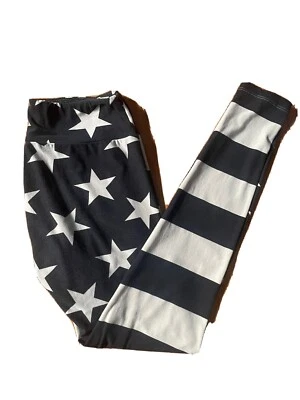 Leggings LuLaRoe OS Patrióticos Bandera EE. UU. Militares Estrellas y Rayas RARO Foto 1 de 4