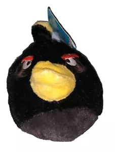 Angry Birds Black Bomb Plush 6” Not For Retail Sale Commonwealth 2010 Good Stuff - Picture 1 of 4