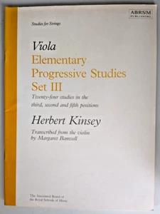 Viola Elementary Progressive Studies Set III Herbert Kinsey ABRSM Paperback 1991 - Imagen 1 de 12