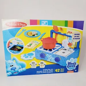 Melissa & Doug | Blue's Clues & You! Wooden Cooking Play Set 42 Pieces *NEW* - Picture 1 of 2