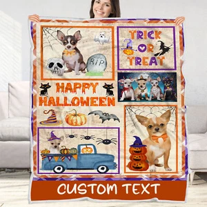 Chihuahua Dog Blanket Personalized Throw Woven Fleece Sherpa Many Designs NWT - Picture 1 of 32