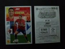 LAST SIGNING No. 34.- Jony (CA Osasuna) LEAGUE THIS 2020 2021 PANINI