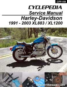 1991-2003 Harley-Davidson XL883 & XL1200 Cyclepedia Repair Service Manual PP-159 - Picture 1 of 1
