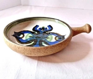  Soholm Bornholm Stenton Art Pottery 7" dish/tray with handle MCM Denmark - Picture 1 of 5
