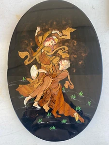 Vintage Oval Art Plaque - Picture 1 of 5