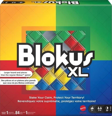 Mattel Games Blokus XL Juegos de Mesa para Noche Familiar, Juegos Cerebrales para 2 a 4 Jugar Foto 1 de 4