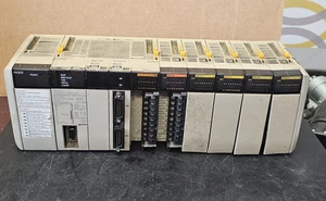 OMRON P/C WITH COMIH-CPU51 + POWER PA203 + 5 MODULES - Picture 1 of 14