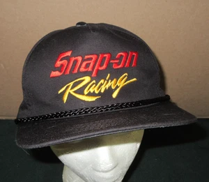 Vintage Snap On Racing bestickt schwarz Mütze Baseballkappe neu aus altem Lagerbestand - Bild 1 von 7