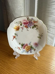Plato de baratija Royal Crown Derby Posies casi 12 cm cuadrados - Imagen 1 de 5