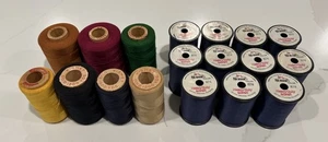 Set vintage 18 bobine filo americano & Co, AA, Kismet cotone poli - Foto 1 di 10