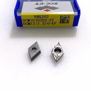 DCMT070202-EF YBG202 DCMT21.50-EF CNC Carbide inserts turning blade 10pcs - Picture 1 of 2