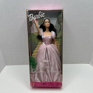 Mattel 2002 Princesa Princesa Barbie Muñeca Vestido Rosa #56778 Morena - Imagen 1 de 9