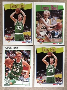 Larry Bird NBA Basketball Cards Lot (4) NBA Hoops 1991 - Picture 1 of 1