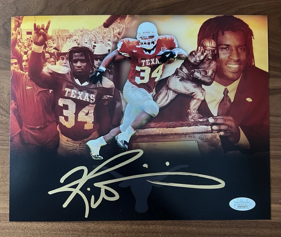 Ricky Williams Signed Photo 8” x 10” Autograph JSA Certified Texas Longhorns - Image 1 of 1