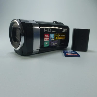 JVC Everio GZ-HM445BEK Handheld High Definition HDD Camcorder Black Tested - Image 1 of 4